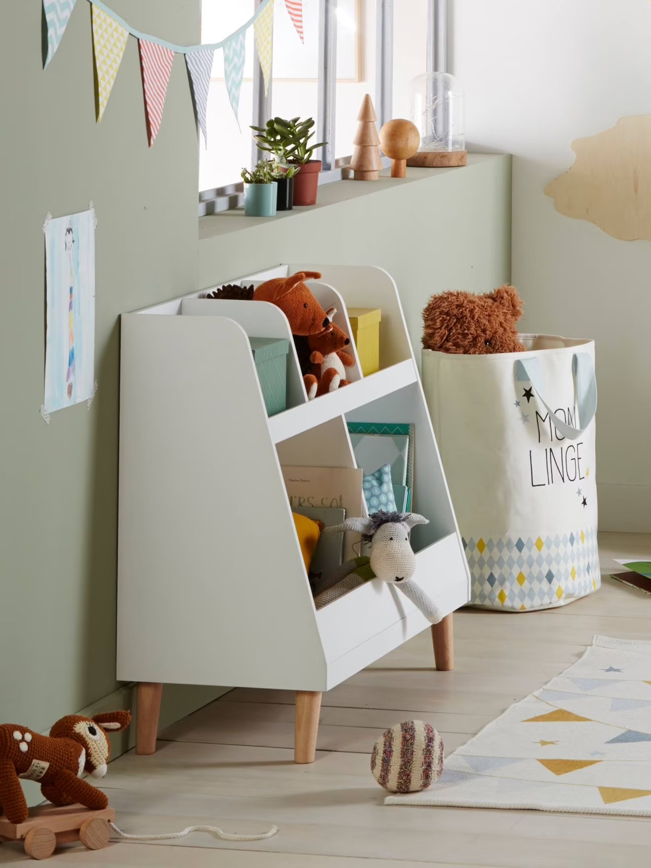 Meuble de rangement enfant multicolore