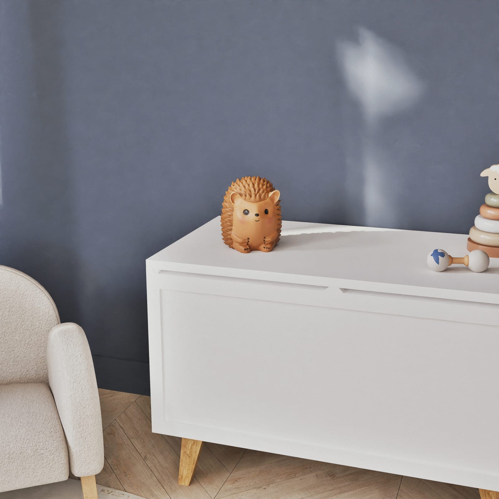 Coffre de rangement enfant vintage