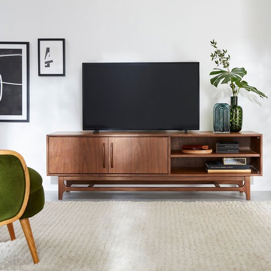 Meuble tv vintage Larsen en situation dans un salon