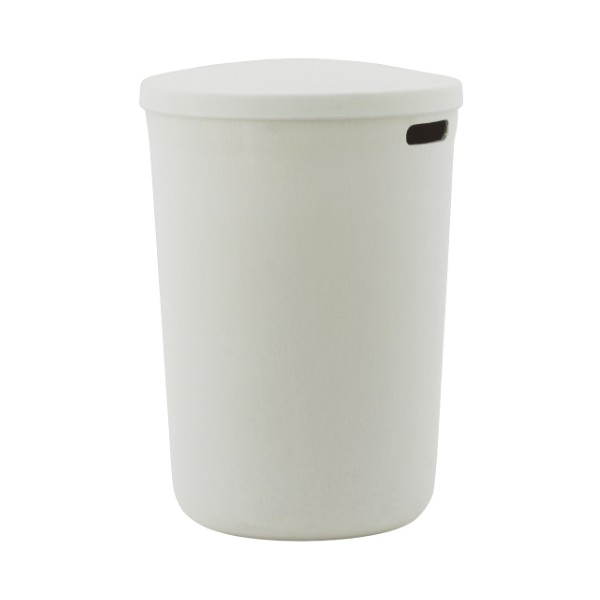 Panier à linge design Hide en tissu recyclé blanc crème Normann Copenhagen