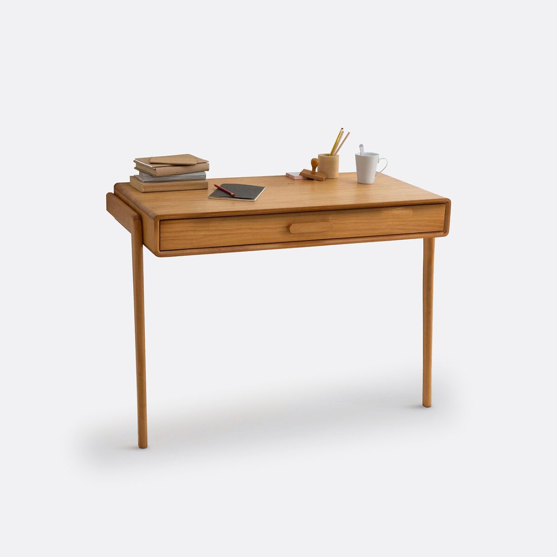 Petit bureau vintage en pin massif Bureau Colas