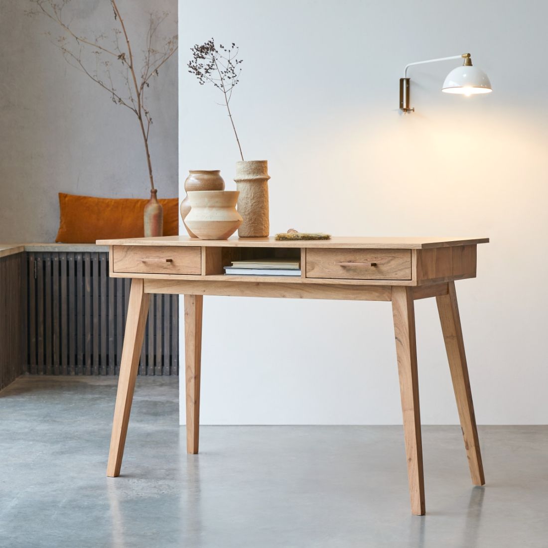 Petit bureau en bois massif Bureau Oslo