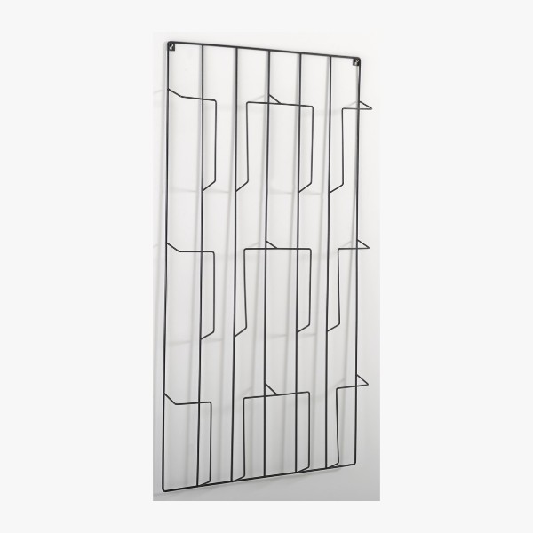 Range courrier mural Niouz en metal filaire noir La Redoute