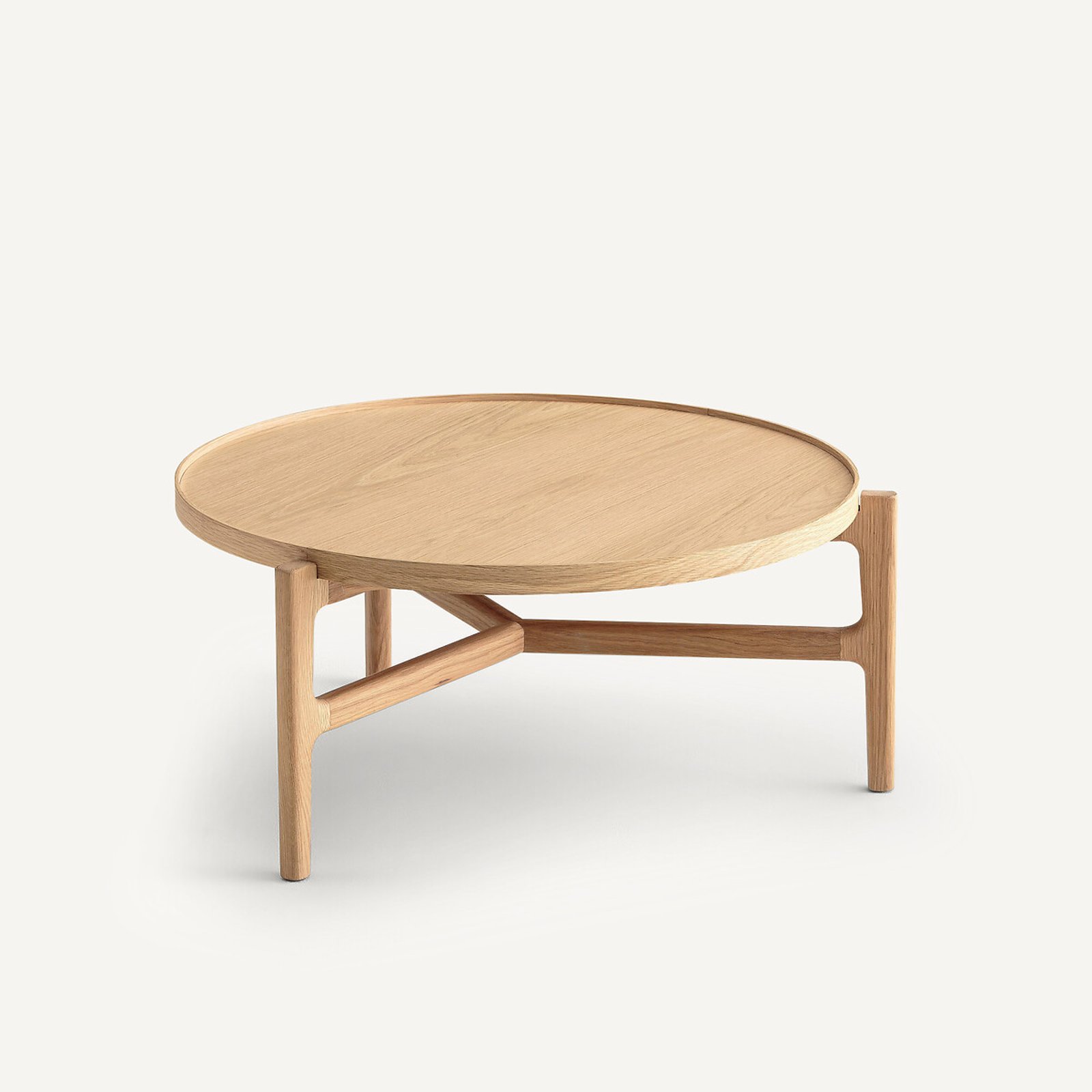 Table basse ronde en bois massif La Redoute