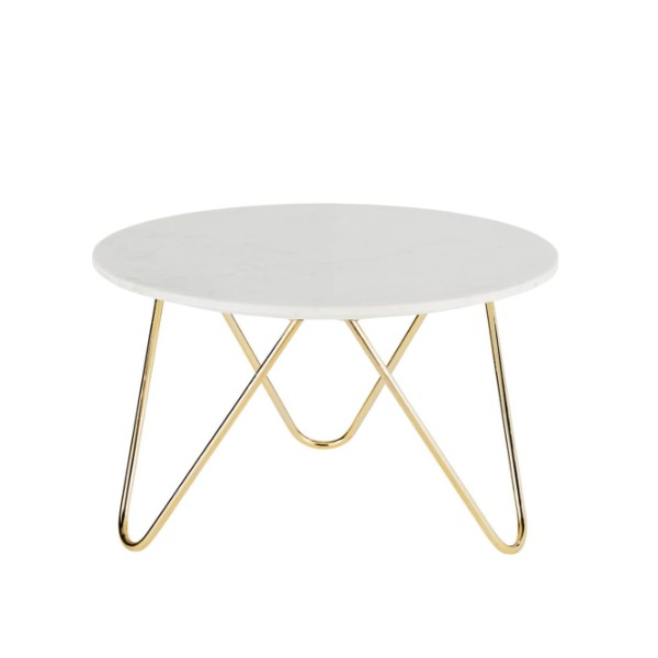 Table basse ronde EAGLE marbre et laiton Maisons du Monde