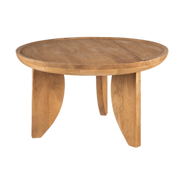 Table basse ronde JEPARA bois massif Drawer