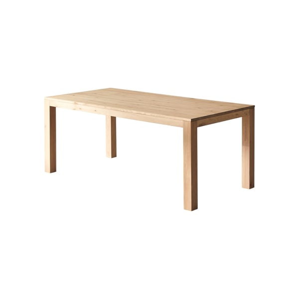Table de ferme Eden en chêne massif La Redoute, packshot fond blanc