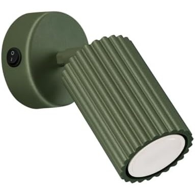 Applique murale Karbon SOLLUX lighting en aluminium vert olive