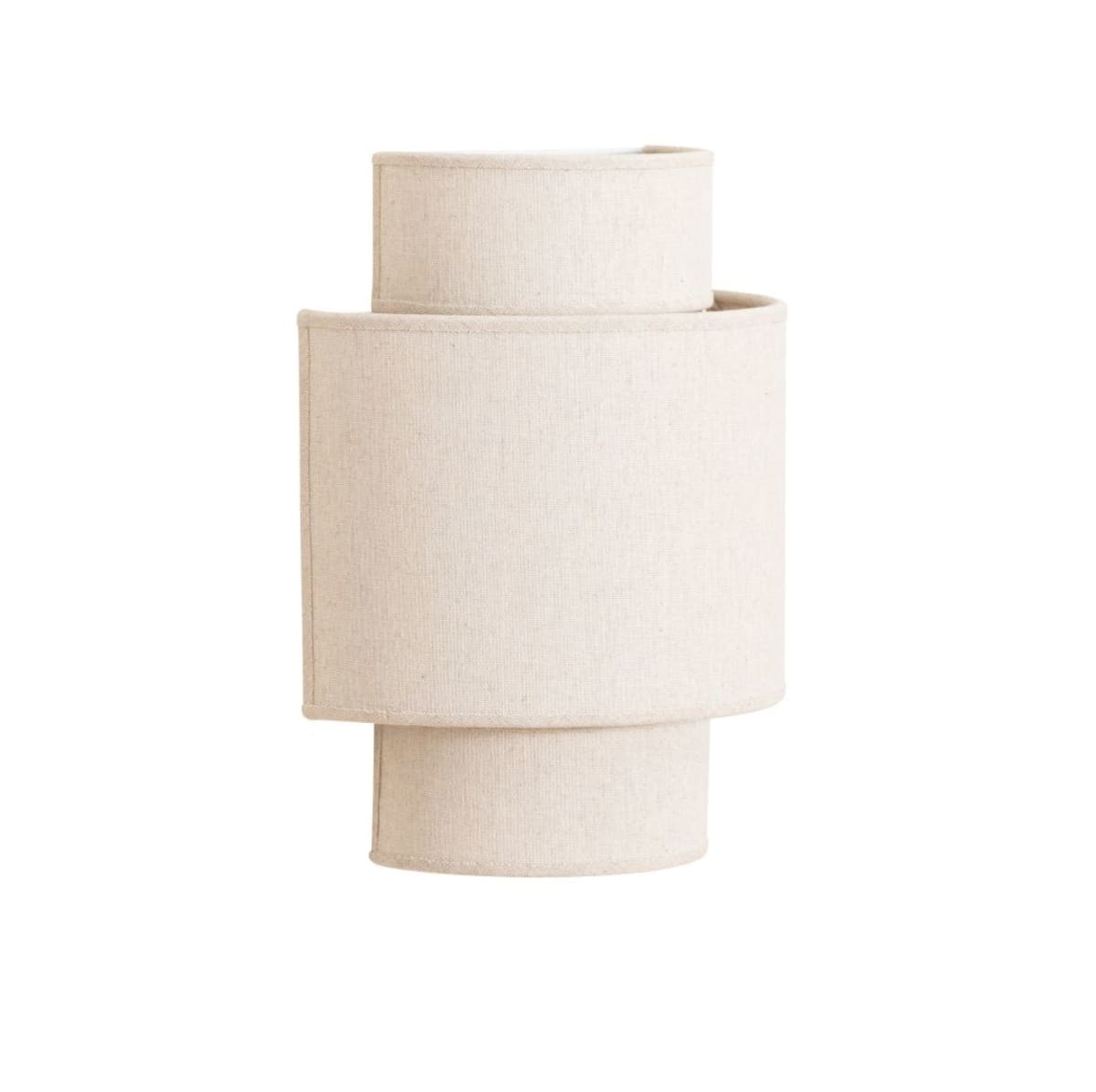 Applique murale Syene en tissu recyclé beige, packshot - Maisons du Monde