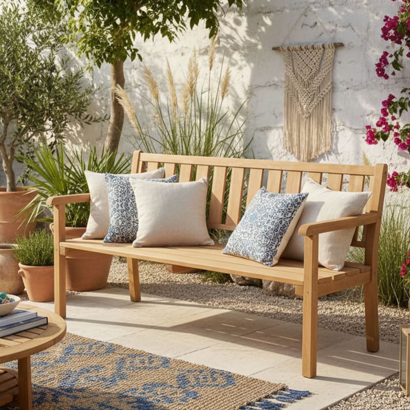 Banc de jardin Violette en situation
