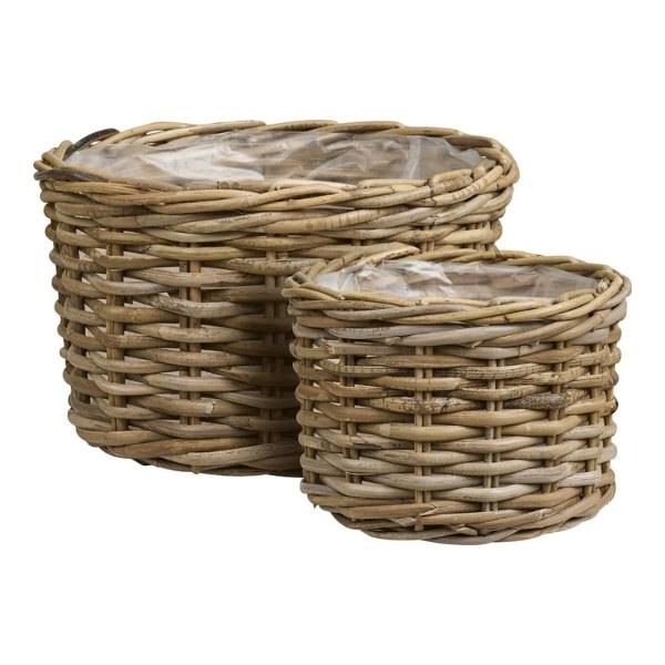 Cache-pot rotin bas La Redoute