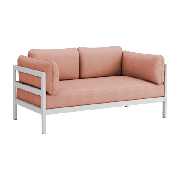 Canapé Easy Tiptoe en tissu rose chiné, vue produit