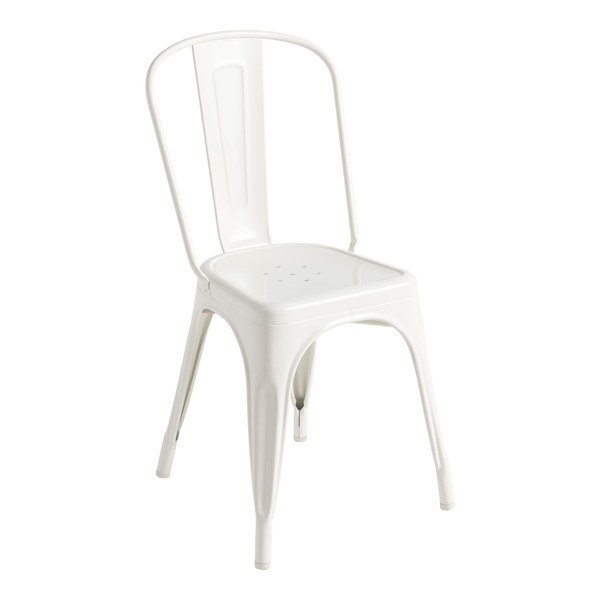 Chaise blanche en métal Tolix A Made in Design