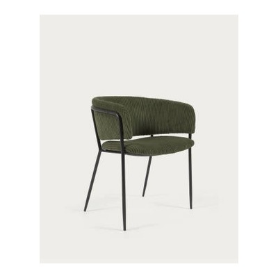 Chaise design en velours côtelé Kave Home