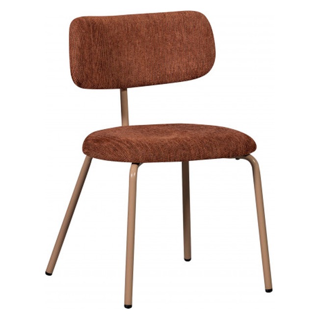 Chaise design rétro en tissu Drawer