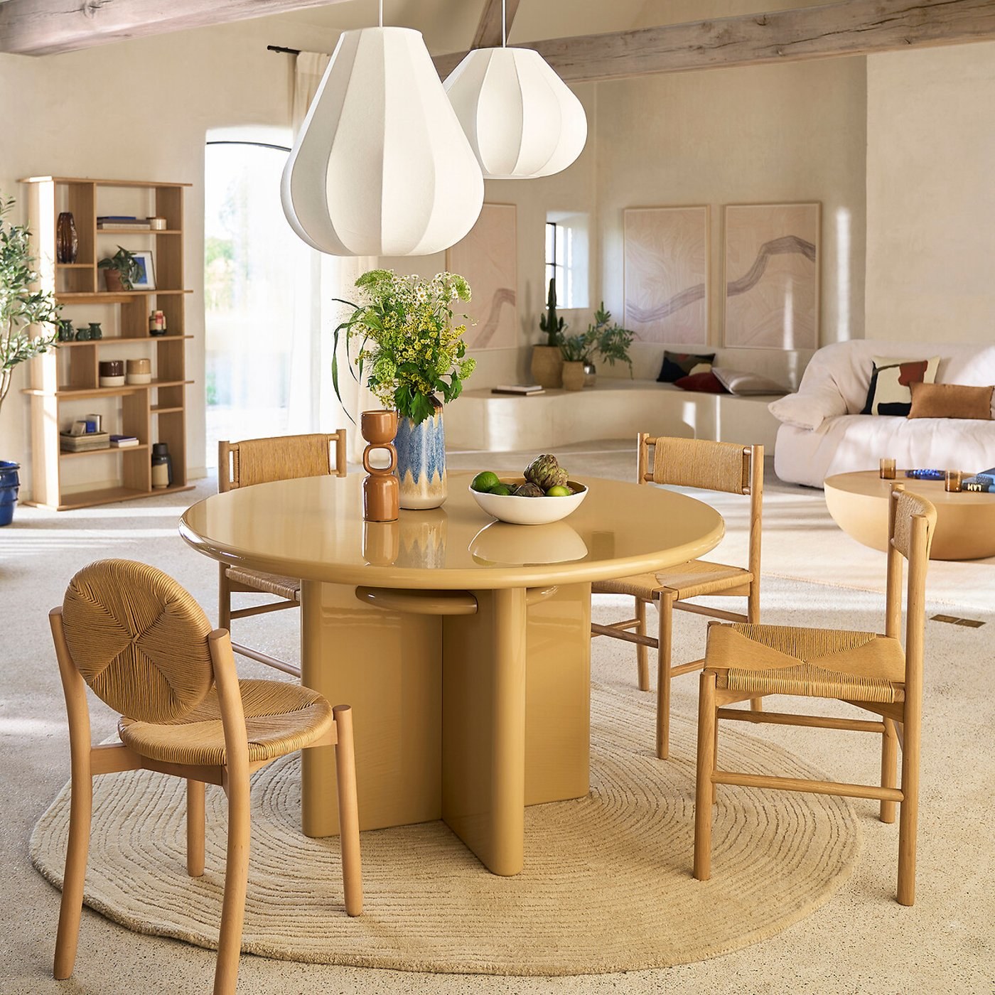 Chaise en hêtre et rotin tressé La Redoute