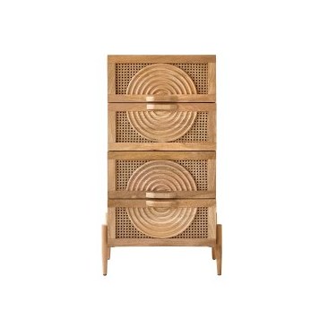 Commode en manguier et rotin Sina Tikamoon