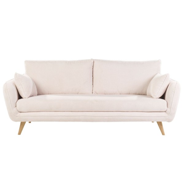 Canapé scandinave en velours côtelé Miliboo