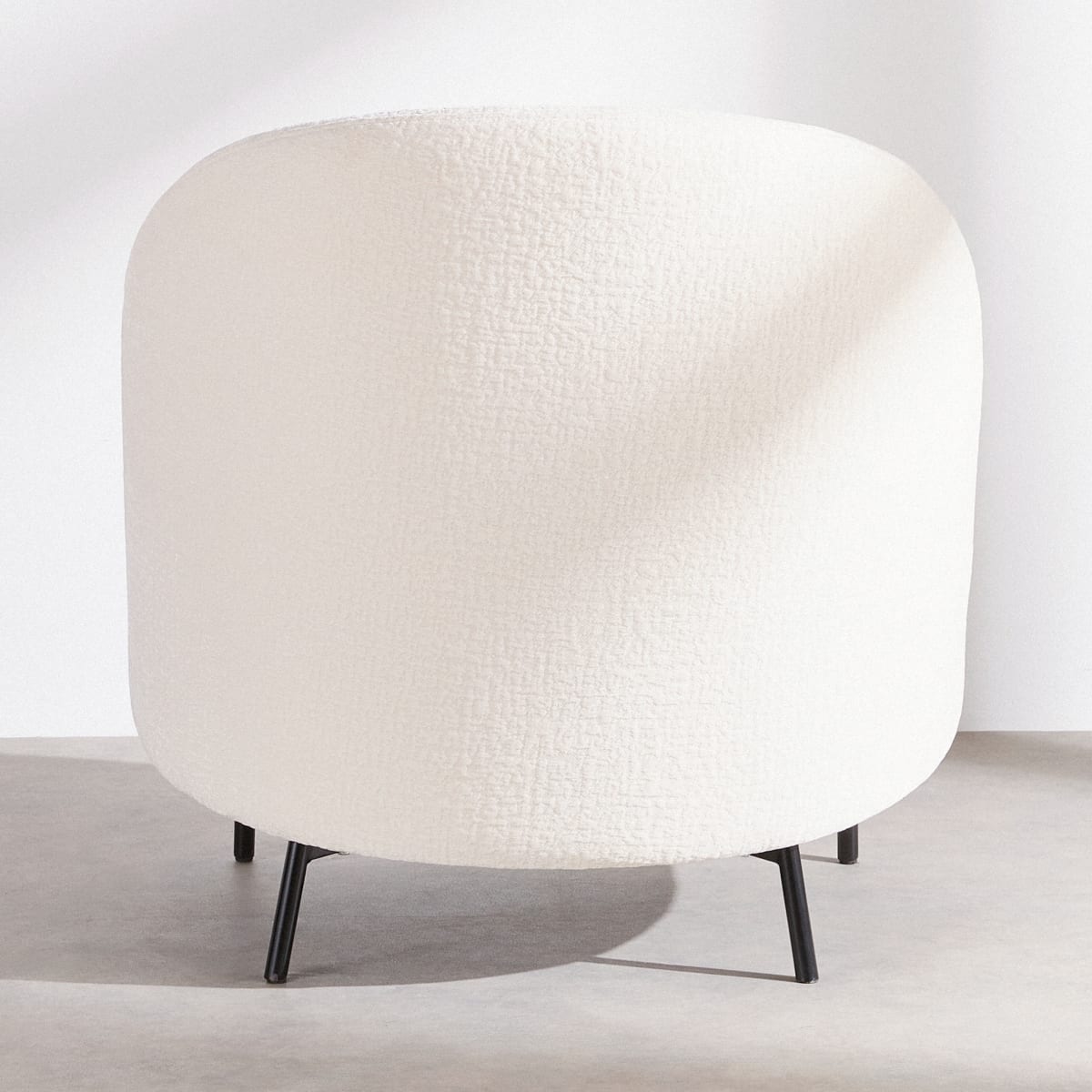 Prana Maisons du Monde, fauteuil bouclette en situation