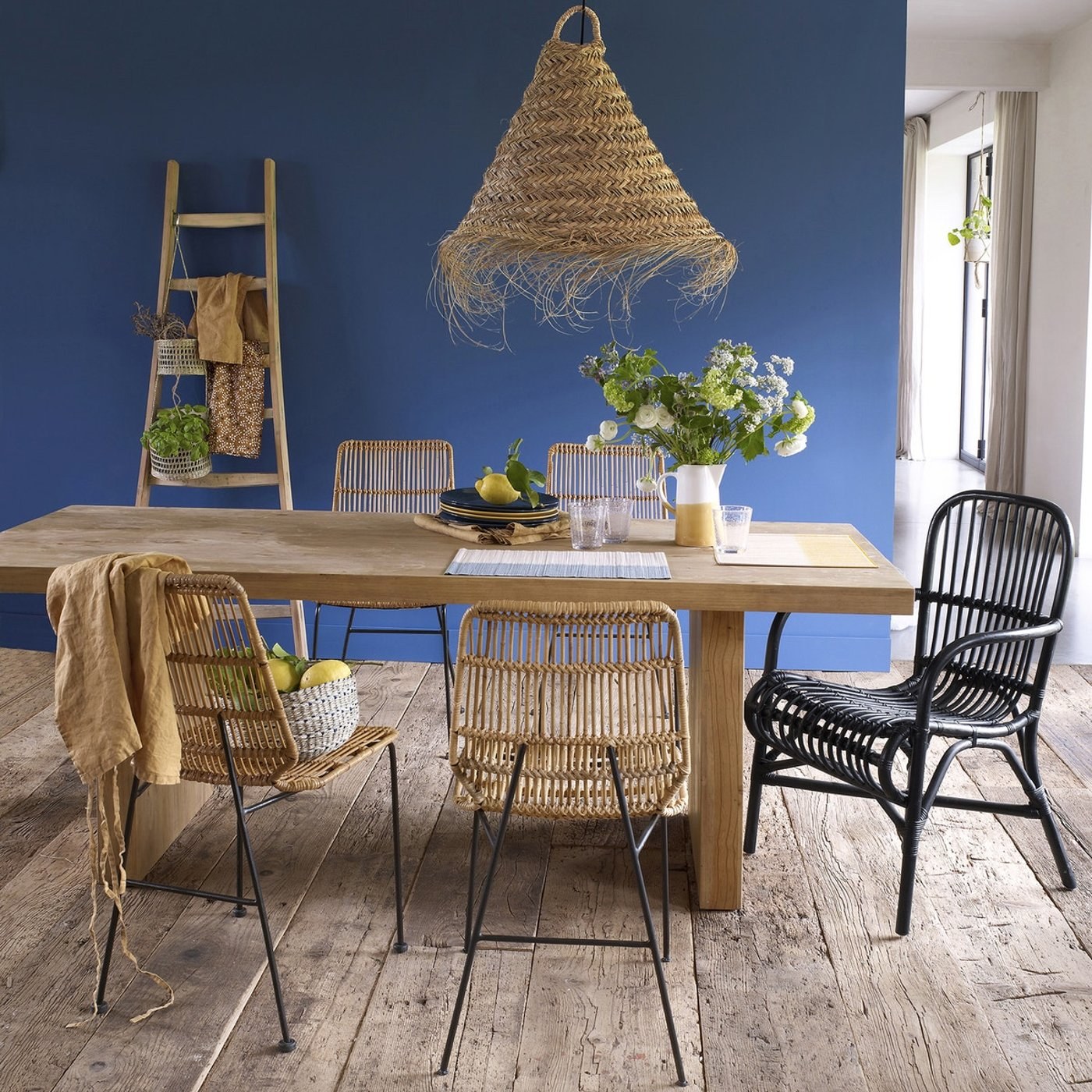 Fauteuil de table en rotin naturel La Redoute
