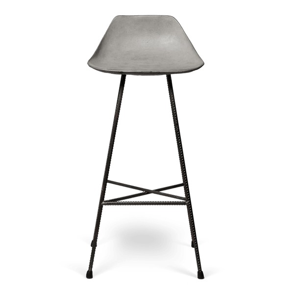 Tabouret de bar industriel en béton Hauteville Maisons du Monde