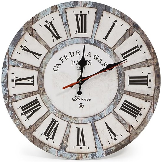 Petite horloge industrielle rétro Café de la Gare