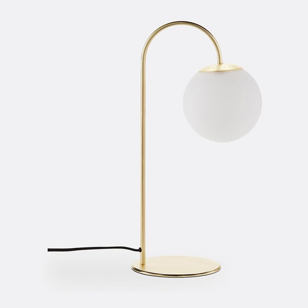 Lampe laiton opaline Moricio La Redoute