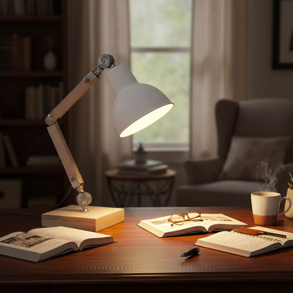 Lampe de bureau vintage industrielle Wadiga