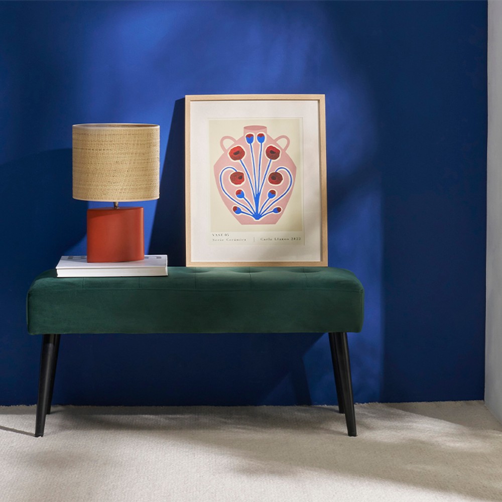 Lampe de table vintage terracotta Tiga
