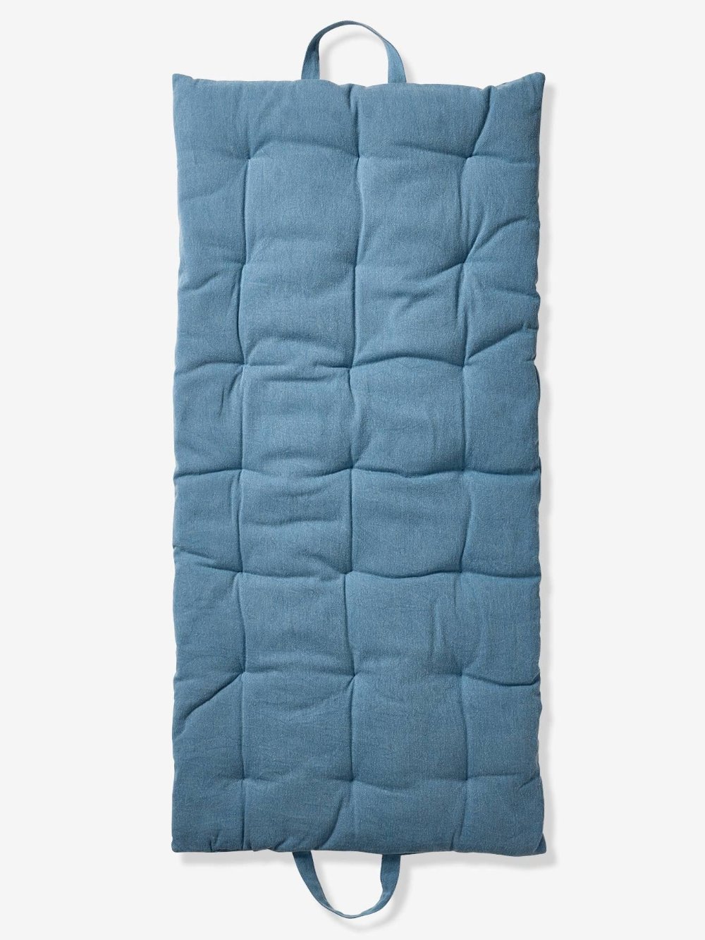 Matelas de sol en coton bleu jean
