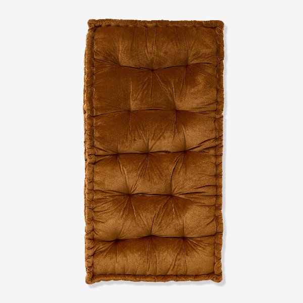 Matelas de sol en velours caramel Vertbaudet