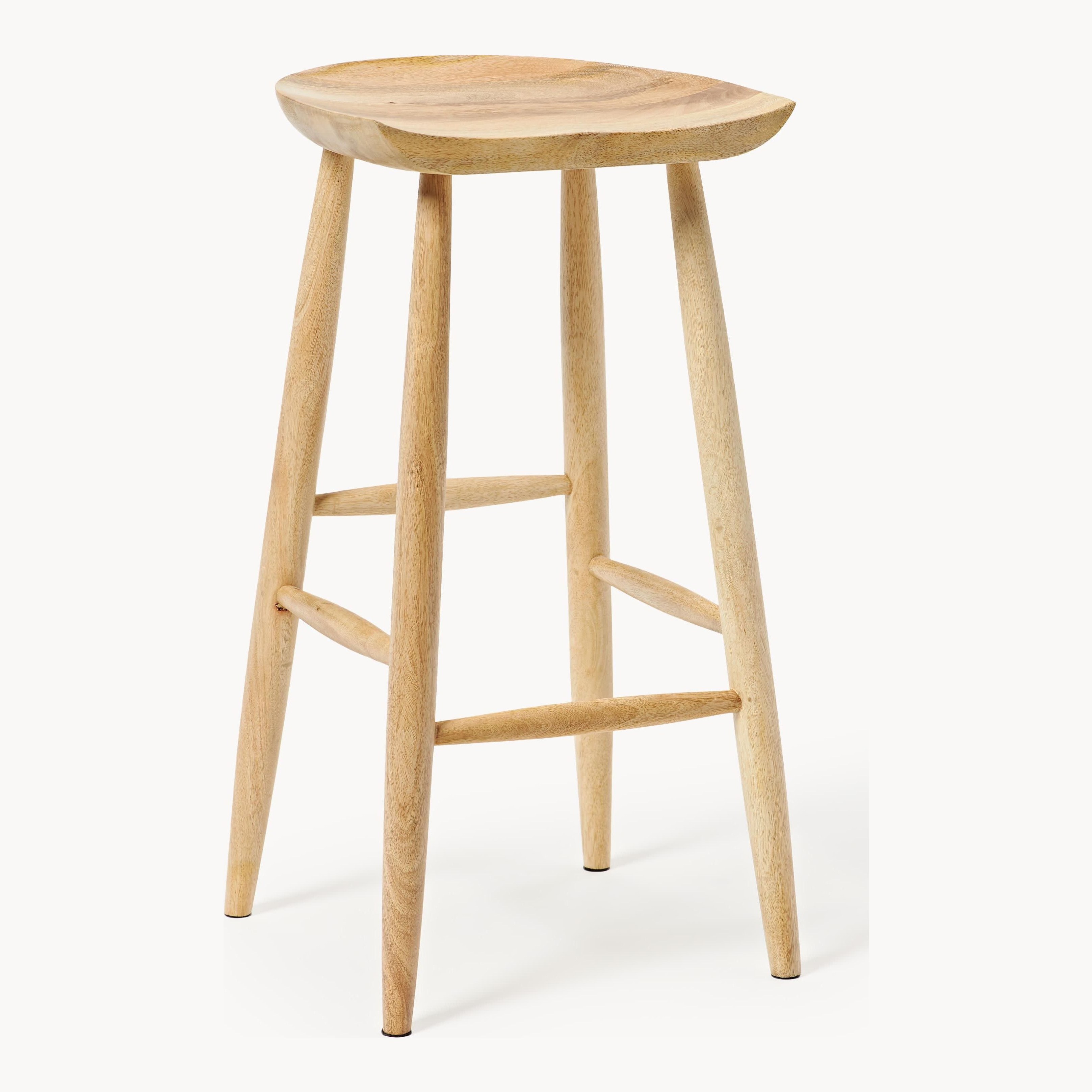 Tabouret de bar en bois de manguier Nino Westwing