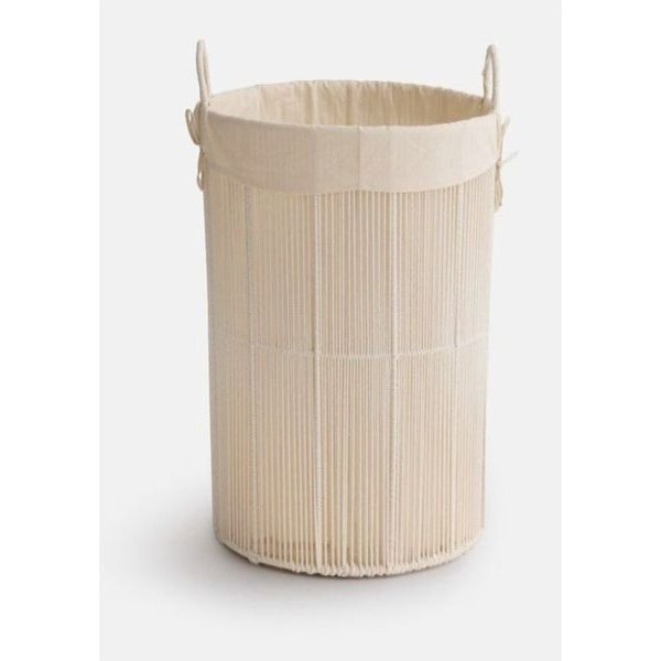 Panier à linge design Ellia en coton écru La Redoute Intérieurs