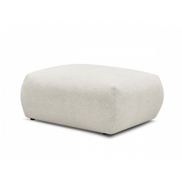Pouf carré en tissu chiné Voltaire - Bobochic Paris