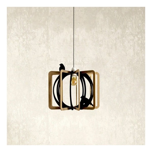 Suspension cage aux oiseaux bois RIF The Cool Republic