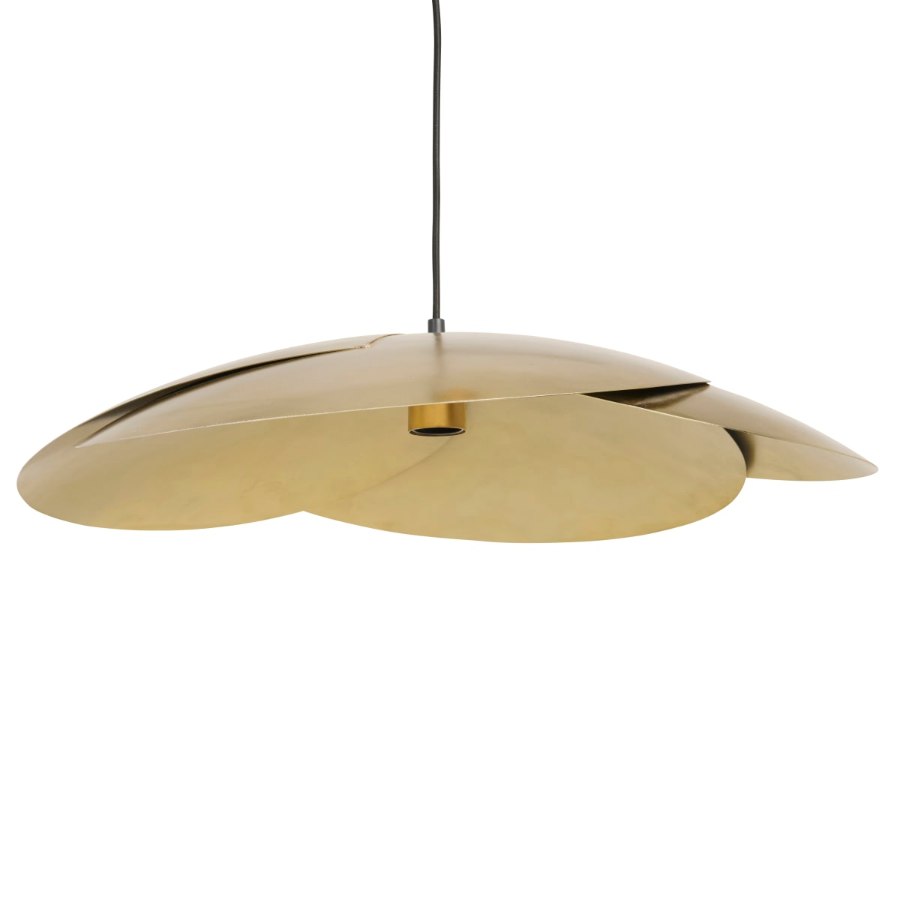 Suspension dorée florale Layton Maisons du Monde, packshot produit entier