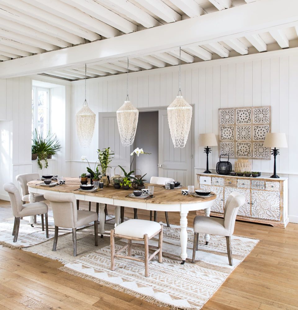 Table Provence Maisons du Monde en situation dans une salle à manger