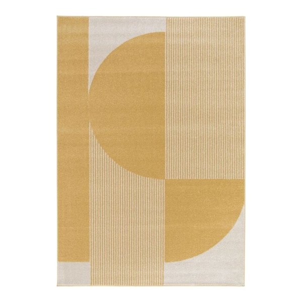 Tapis à motif géométrique arrondi Pilo Drawer