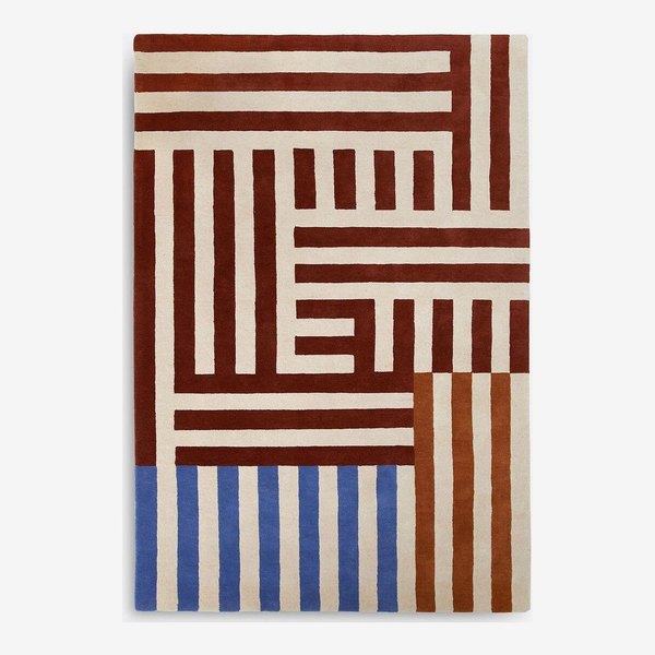 Tapis à motif géométrique lignes Elsie La Redoute Interieurs