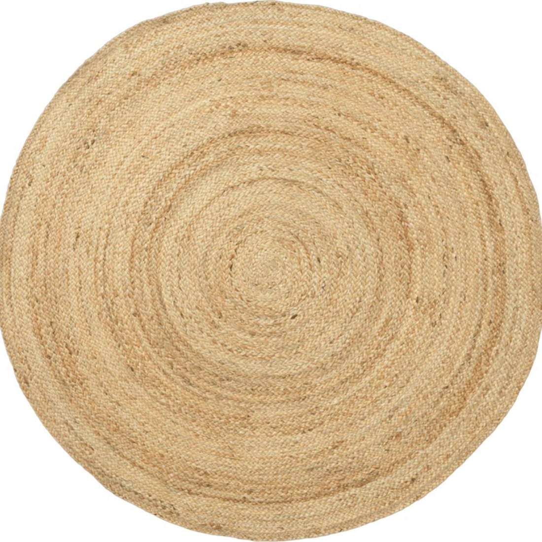 Tapis scandinave rond en jute naturel