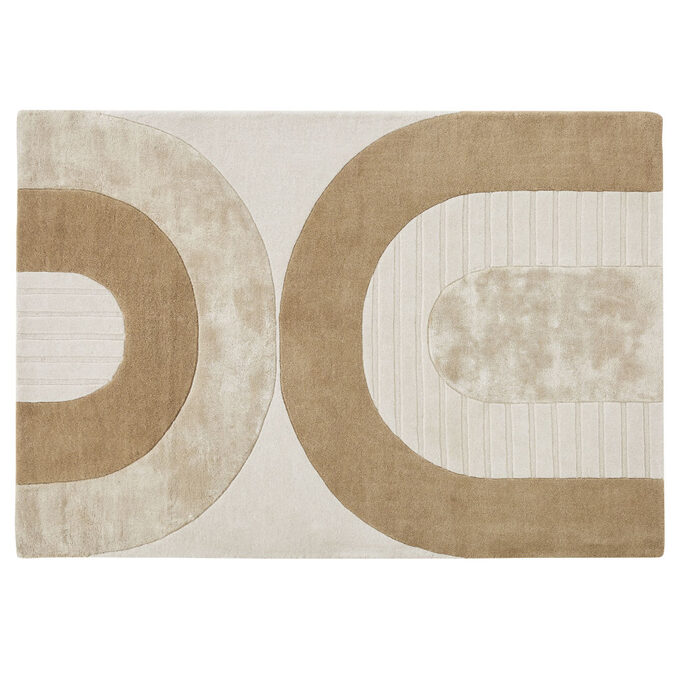 Tapis tufté à la main Hajo, motifs arches