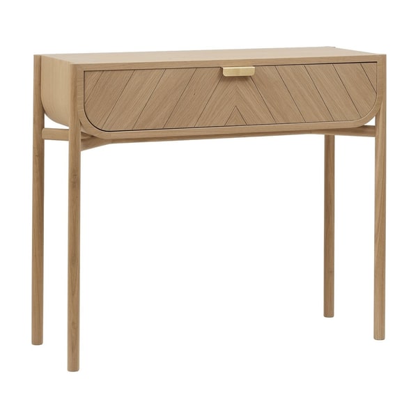 Console Marius Hartô en chêne naturel à chevrons, The Cool Republic