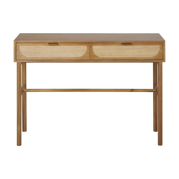 Console Tarifa en rotin tressé et bois noisette, Maisons du Monde