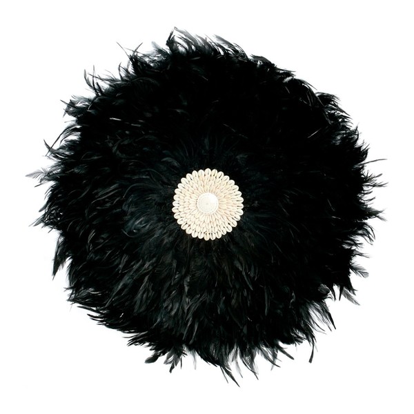 Juju hat COASTAL JUJU en plumes noires 60 cm La Redoute