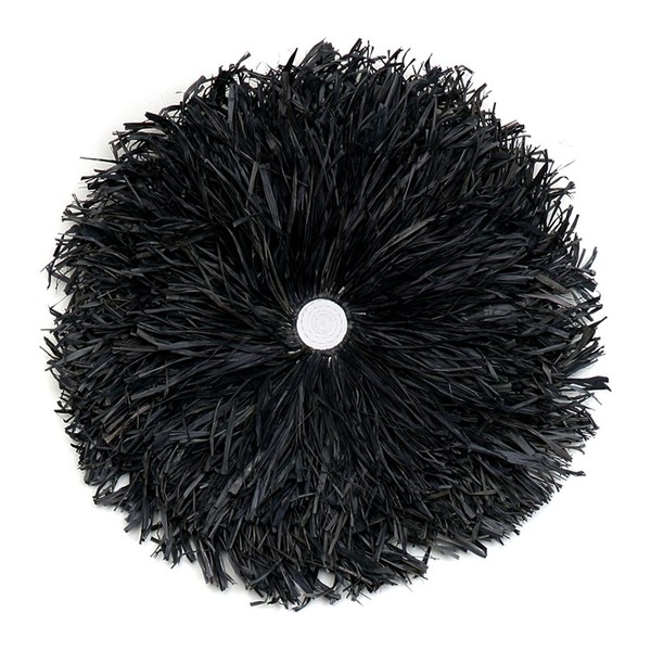 Decoration murale JUJU en raphia noir 50 cm La Redoute