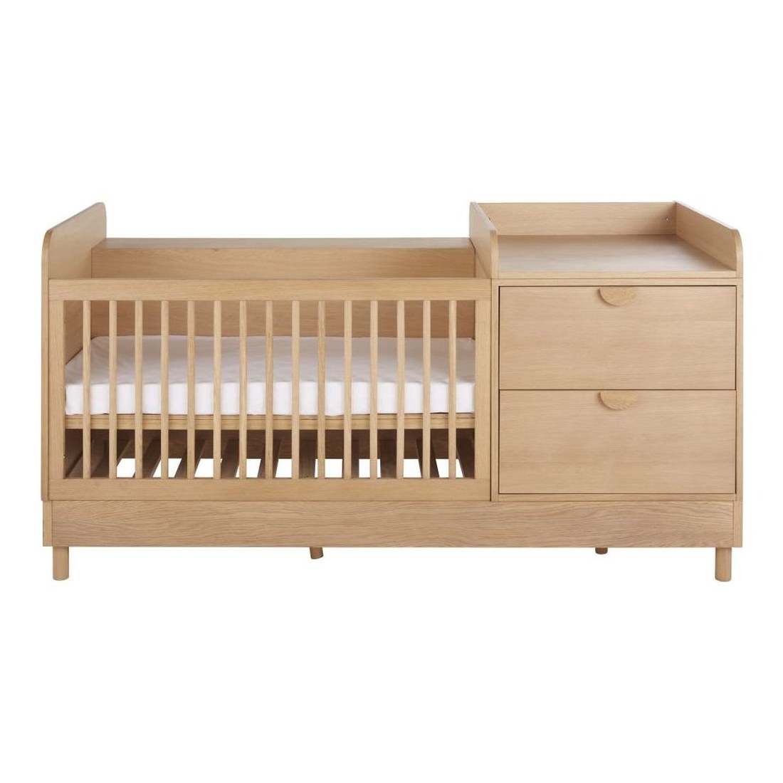 lit bébé évolutif combiné 2 tiroirs Caldera Maisons du Monde
