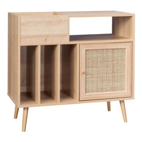 Meuble vinyle cannage Conforama