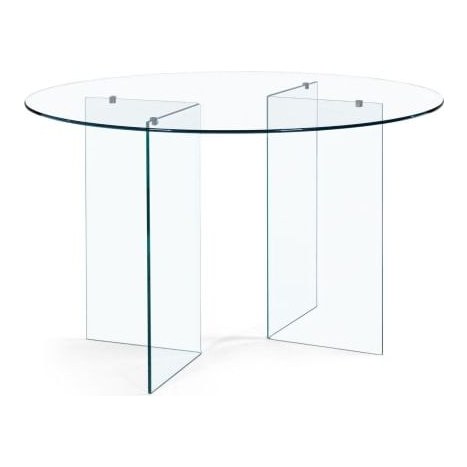 Table en verre ronde transparente Maisons du Monde