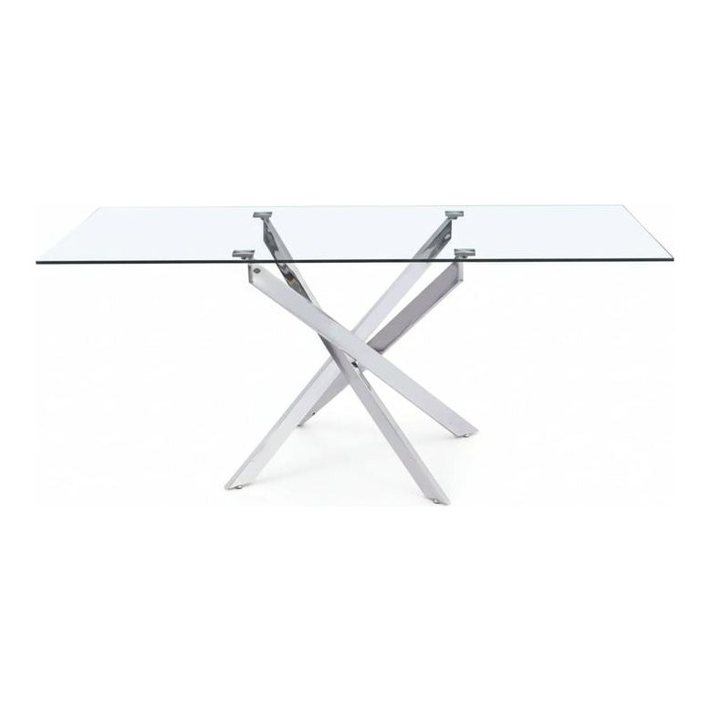 Table en verre transparente Jessica Conforama